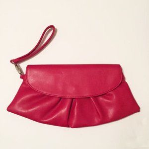 New York & Company Red Clutch Wristlet